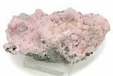 Cubic Pyrite and Purple Fluorite on Rhodochrosite - Peru #280745-1